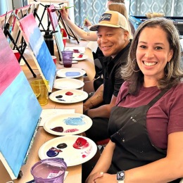 Our paint and sip night was so much fun! It was great being with all the residents and seeing their inner artist 🧑🎨 👩🎨 come to life!! Thank you Amy from For the love of art for instructing us. Can’t wait to see everyone again soon!! Your Apartment Life Team! @aptlife @charlestonpaintparty Instagram post from @atlanticatgrandoaks on June 13, 2024 00:00:00am